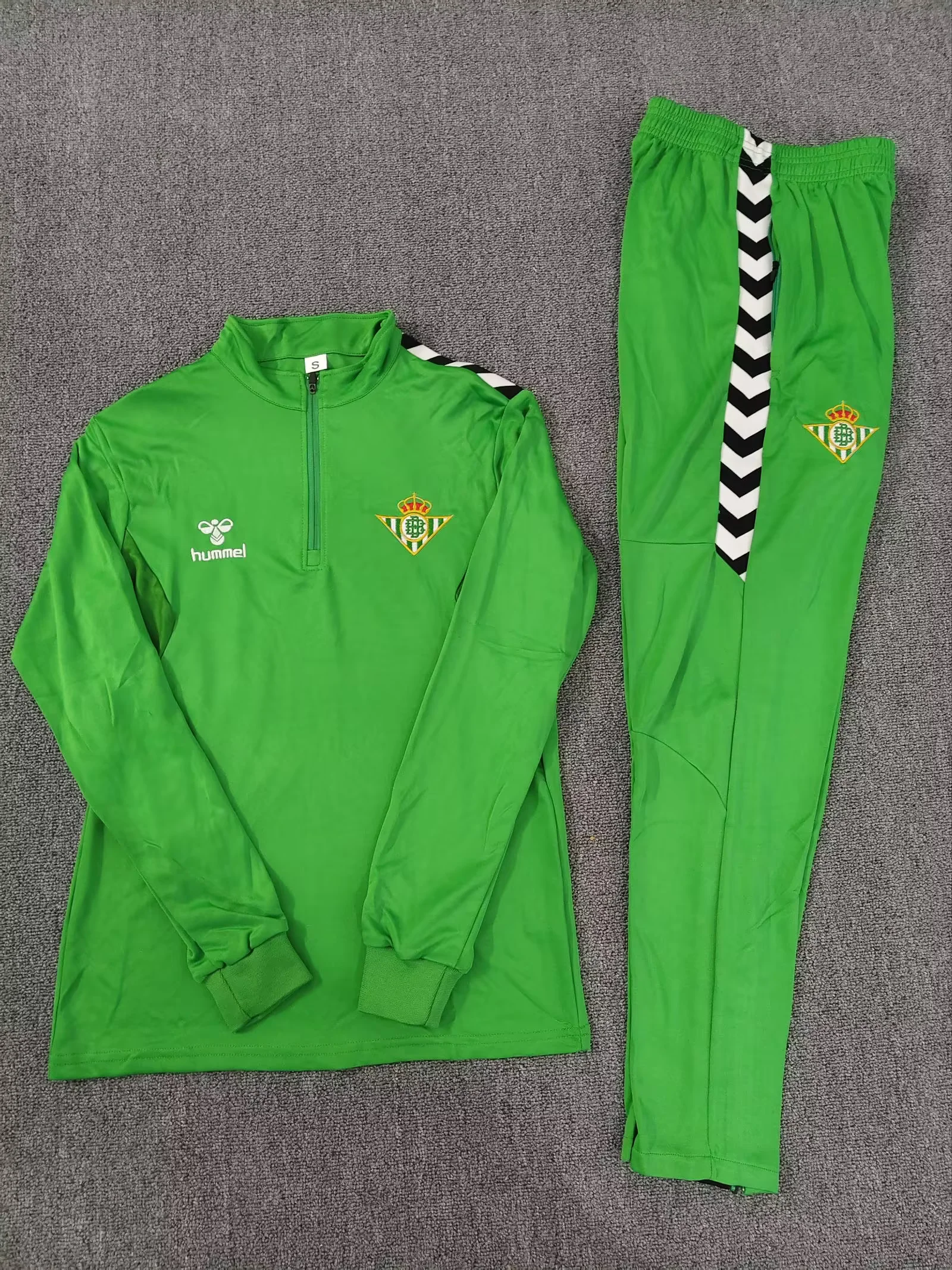 2025/2026 Real Betis Long Zipped Jacket Green Football Shirt Set