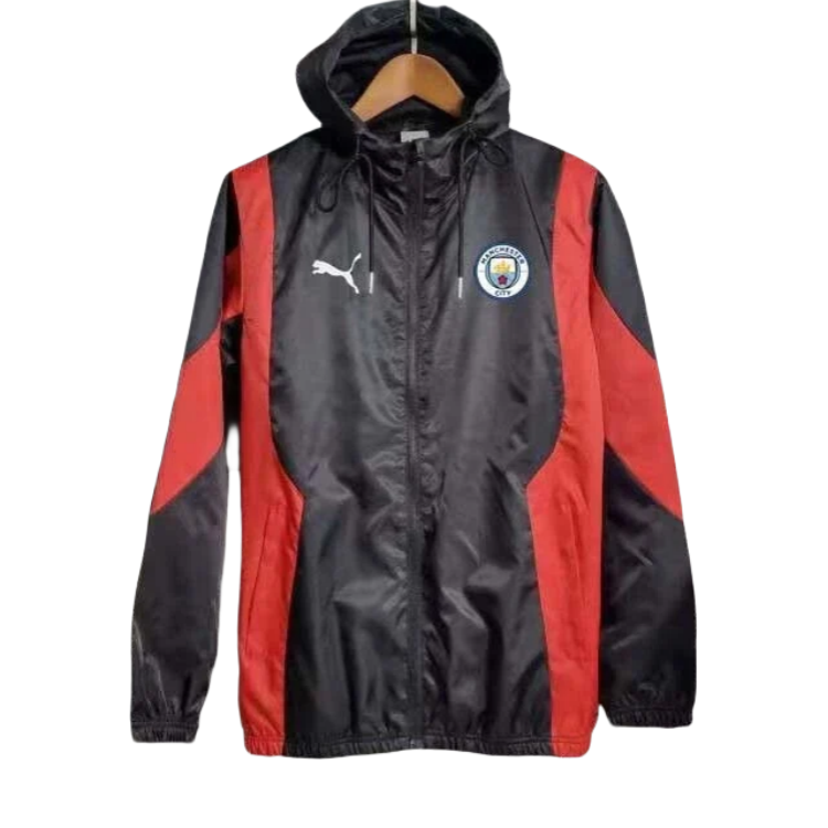 Manchester City Jersey Windbreaker Black-red  2023/2024