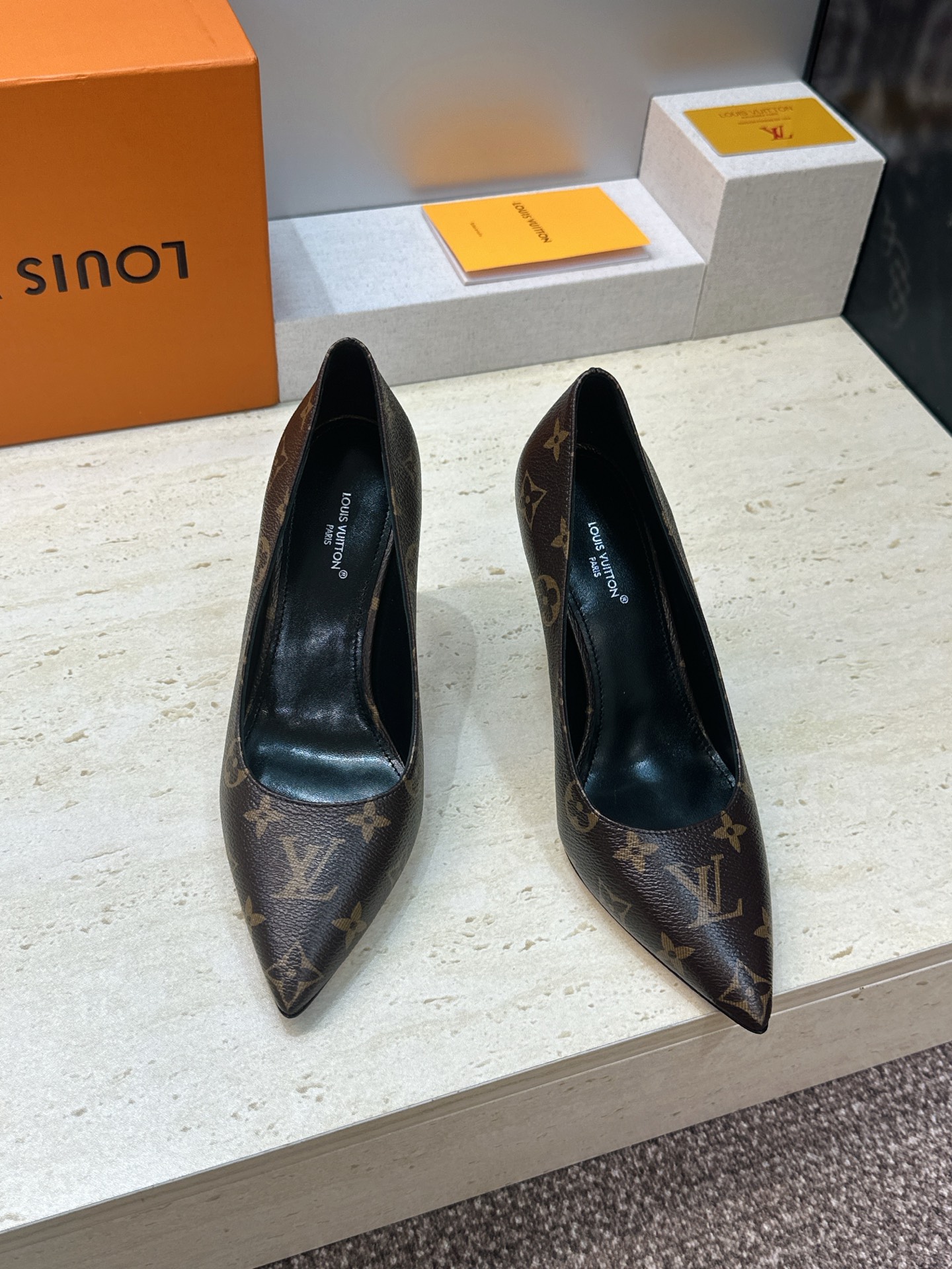 LV Monogram Canvas Pumps
