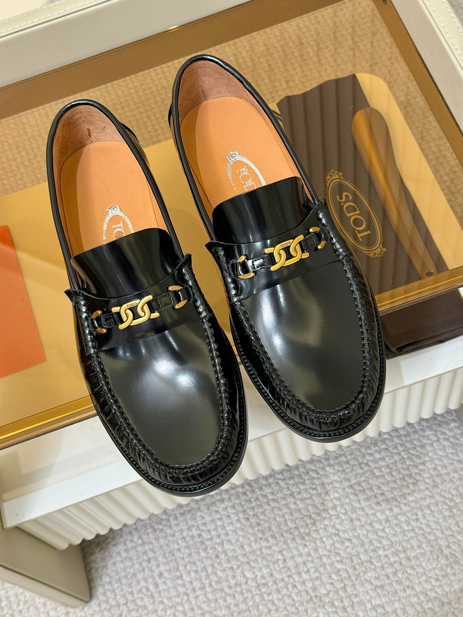 Tod's Men's Shiny Leather Loafer