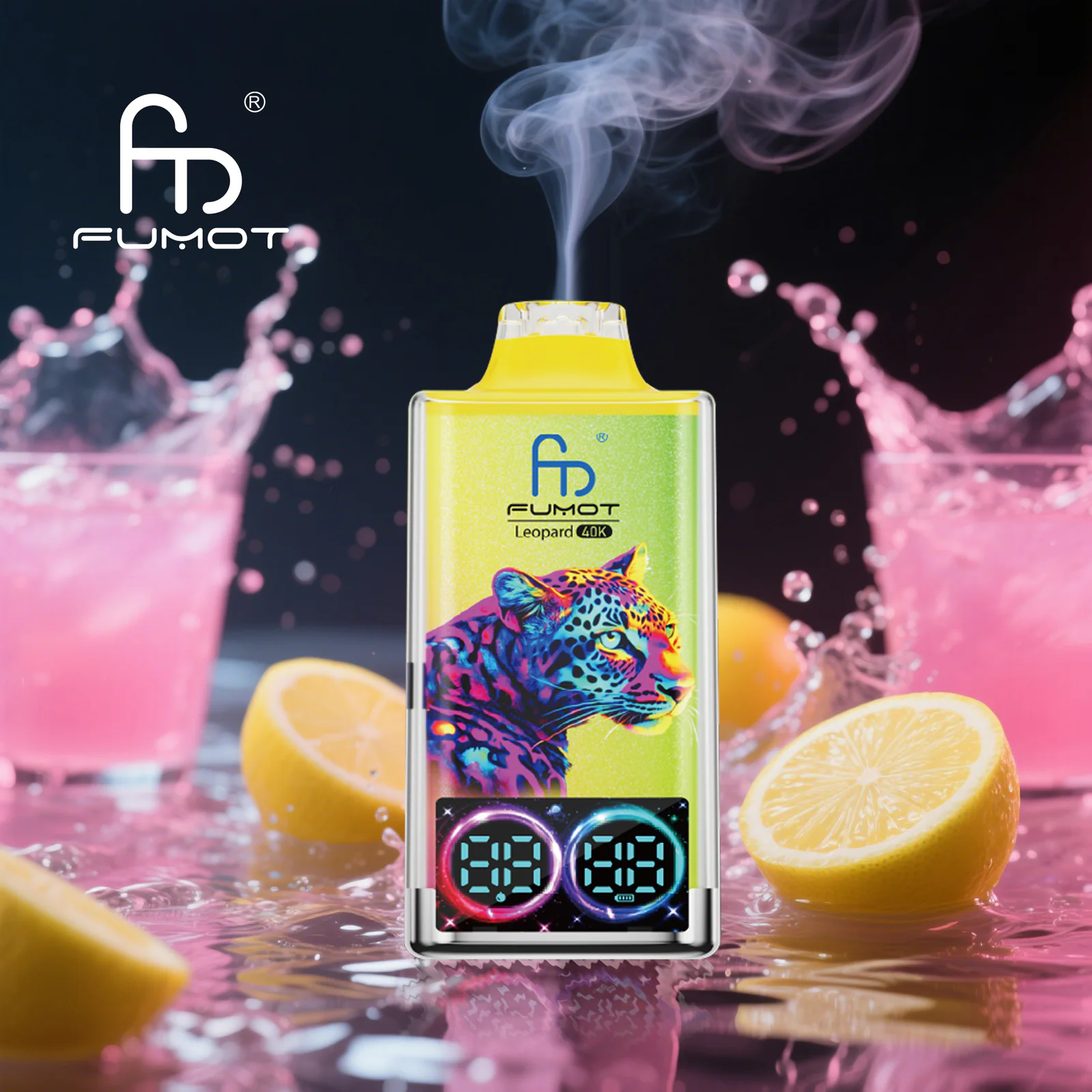 FUMOT Leopard 40K EU Edition Disposable Vape – Pink Lemonade - Vaba Vape-Shop