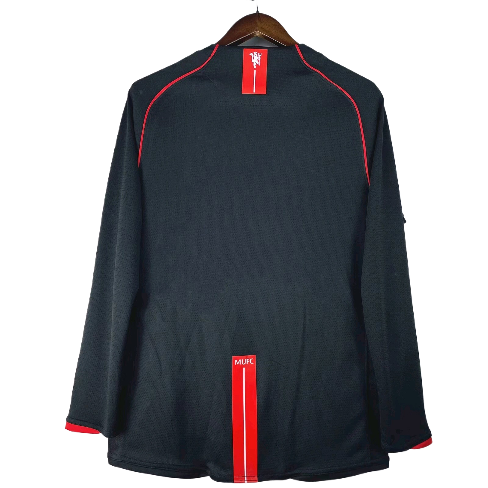 Retro Manchester United 07/08  Away Black  Long Sleeves