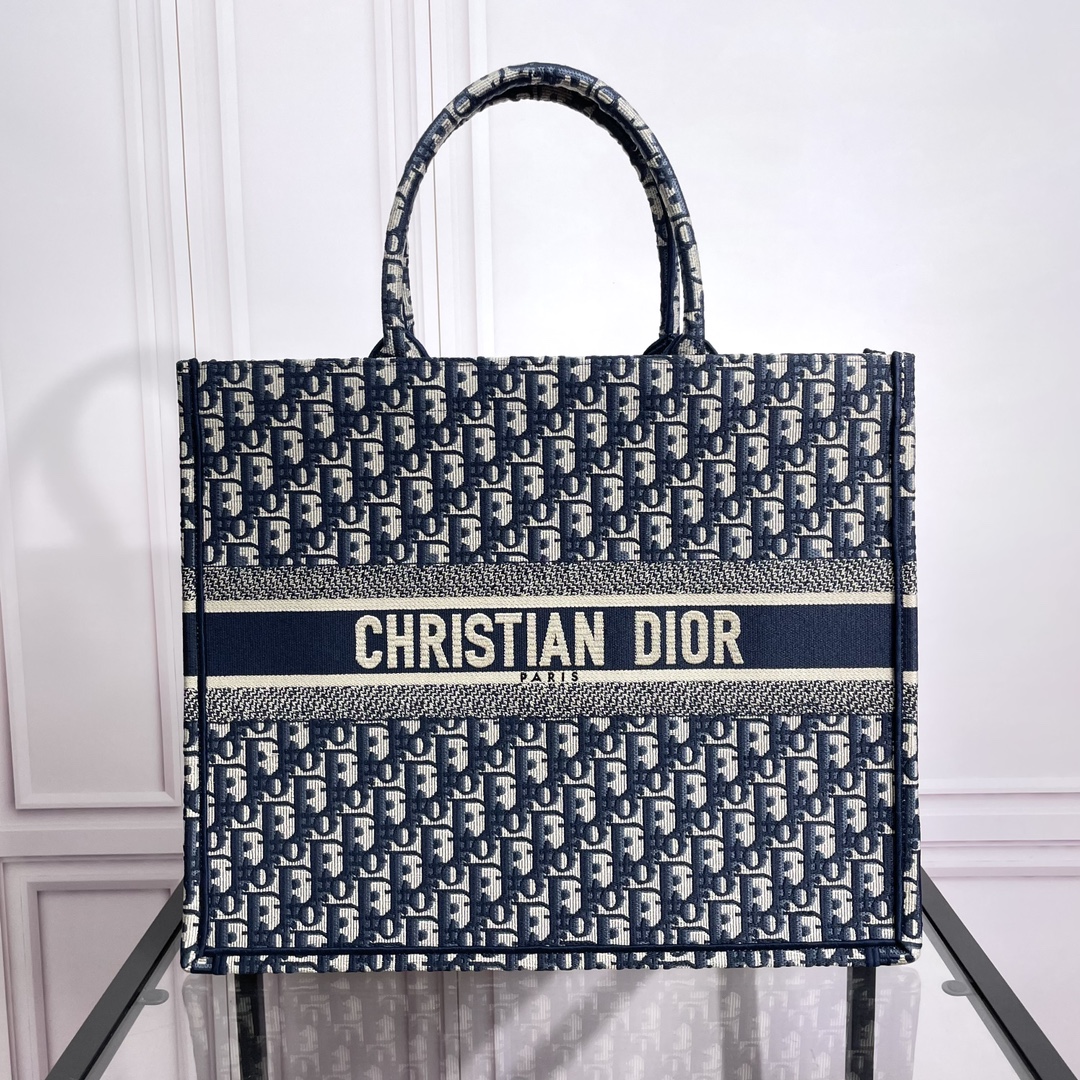 Dior Large Embroidered Book Tote