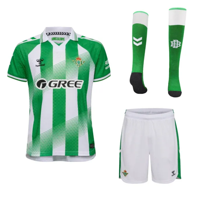 Kids Real Betis Home Suit & Socks 26/27 | Soc Jersey - Premium Football Jersey