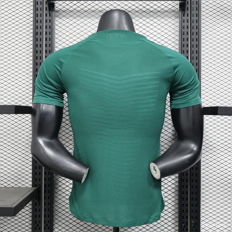 25/26 Real Madrid Green with White Trim Player Version Jersey
