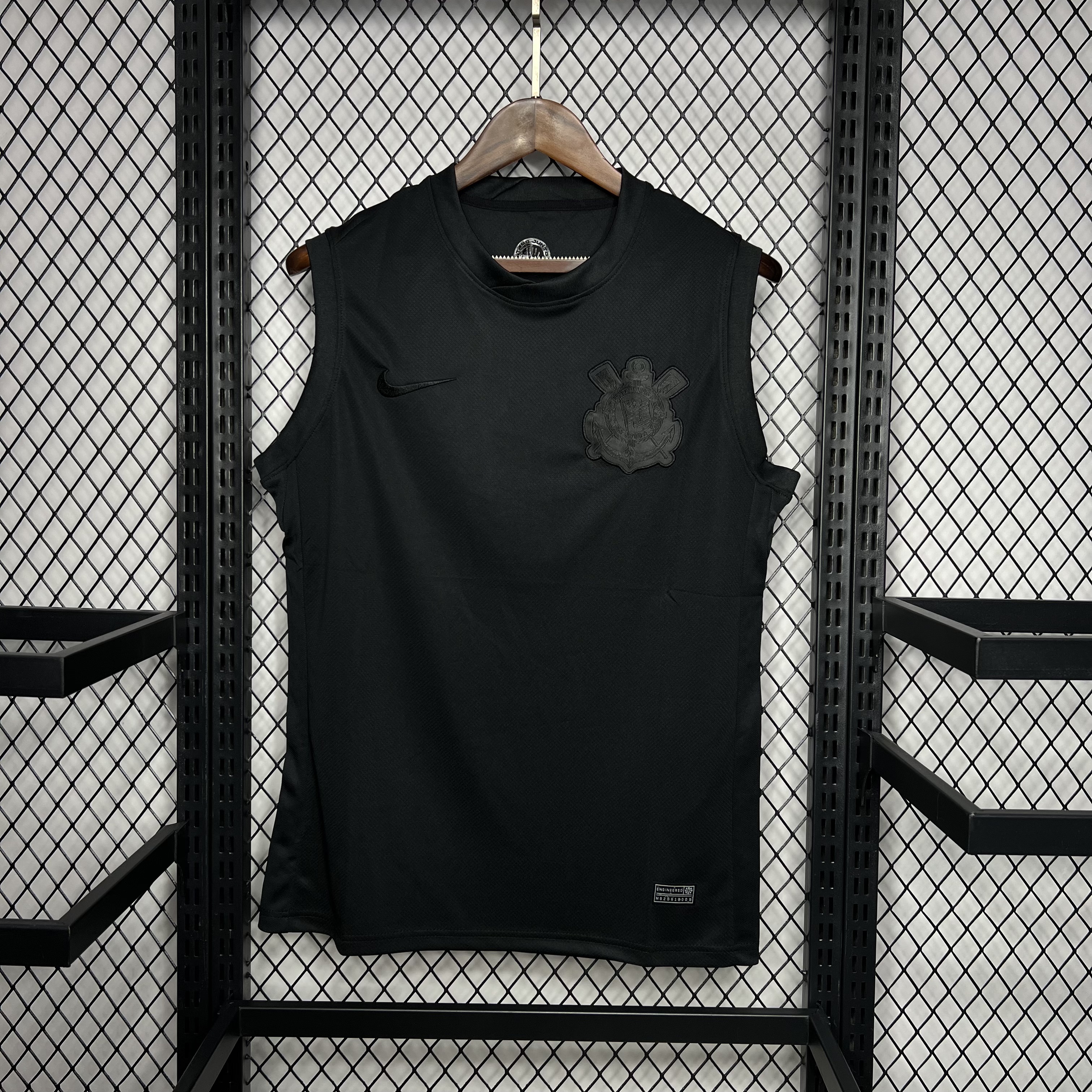 Masculino Tank Top Corinthians 2024/25 Away Black