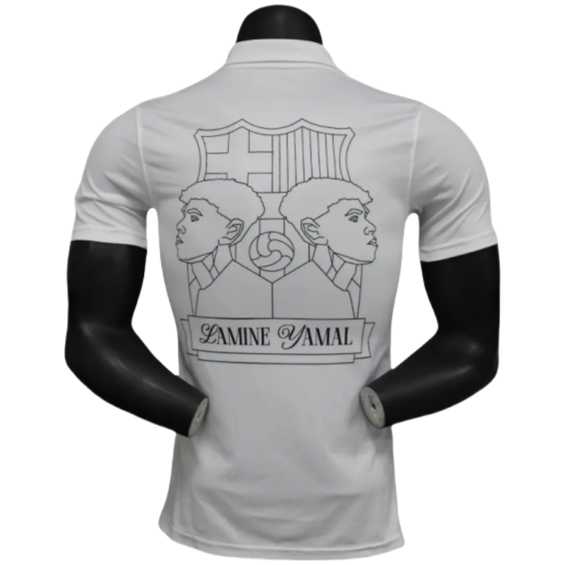 Barcelona Lamin Yamal commemorative white 304 POLO Shirt 24-25
