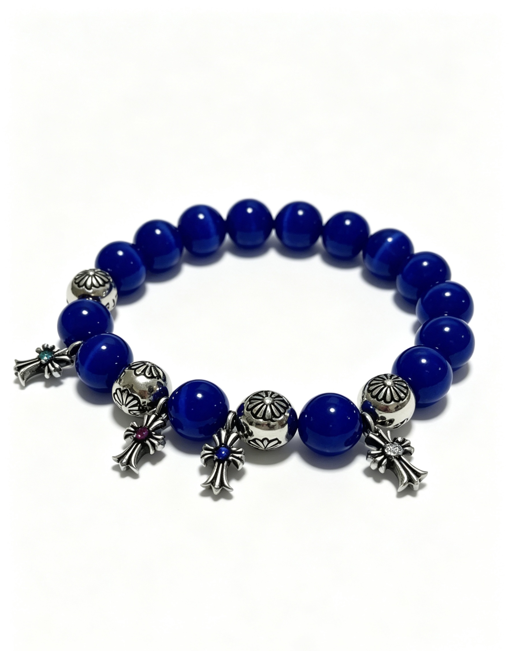 Chrome Hearts Vintage Multi-Element Agate Bracelet