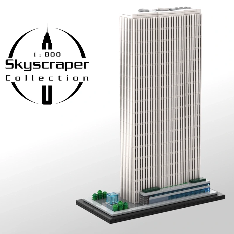MOC 228751 - General Motors Building 1:800 Scale