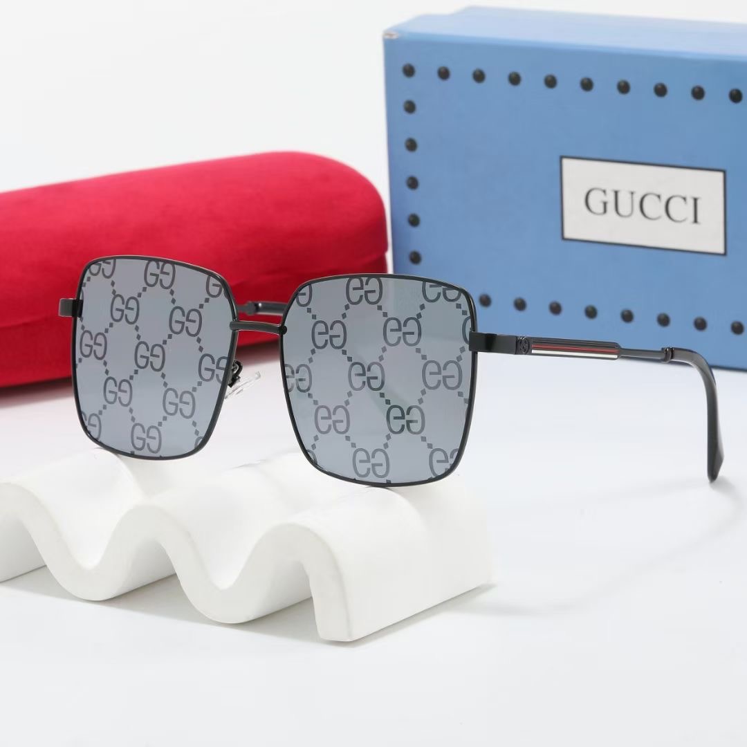 Gucci Square-frame Metal Sunglasses Top quality - KAIROO