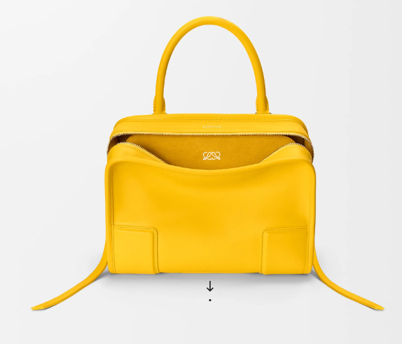 Loewe Small Amazon 180 Handbag in Nappa leather-Daisy Yellow