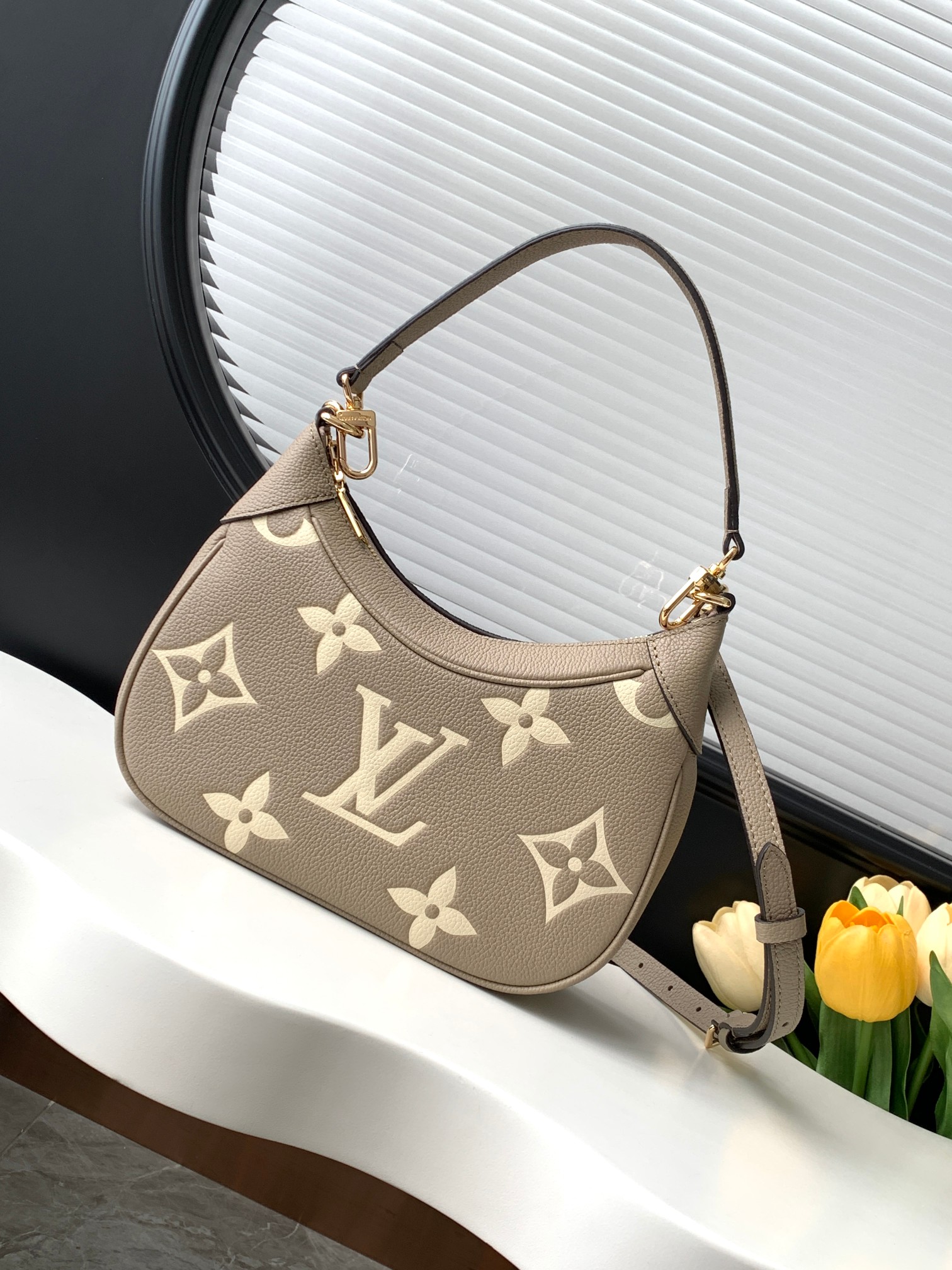 Louis Vuitton LV Bagatelle croissant bag