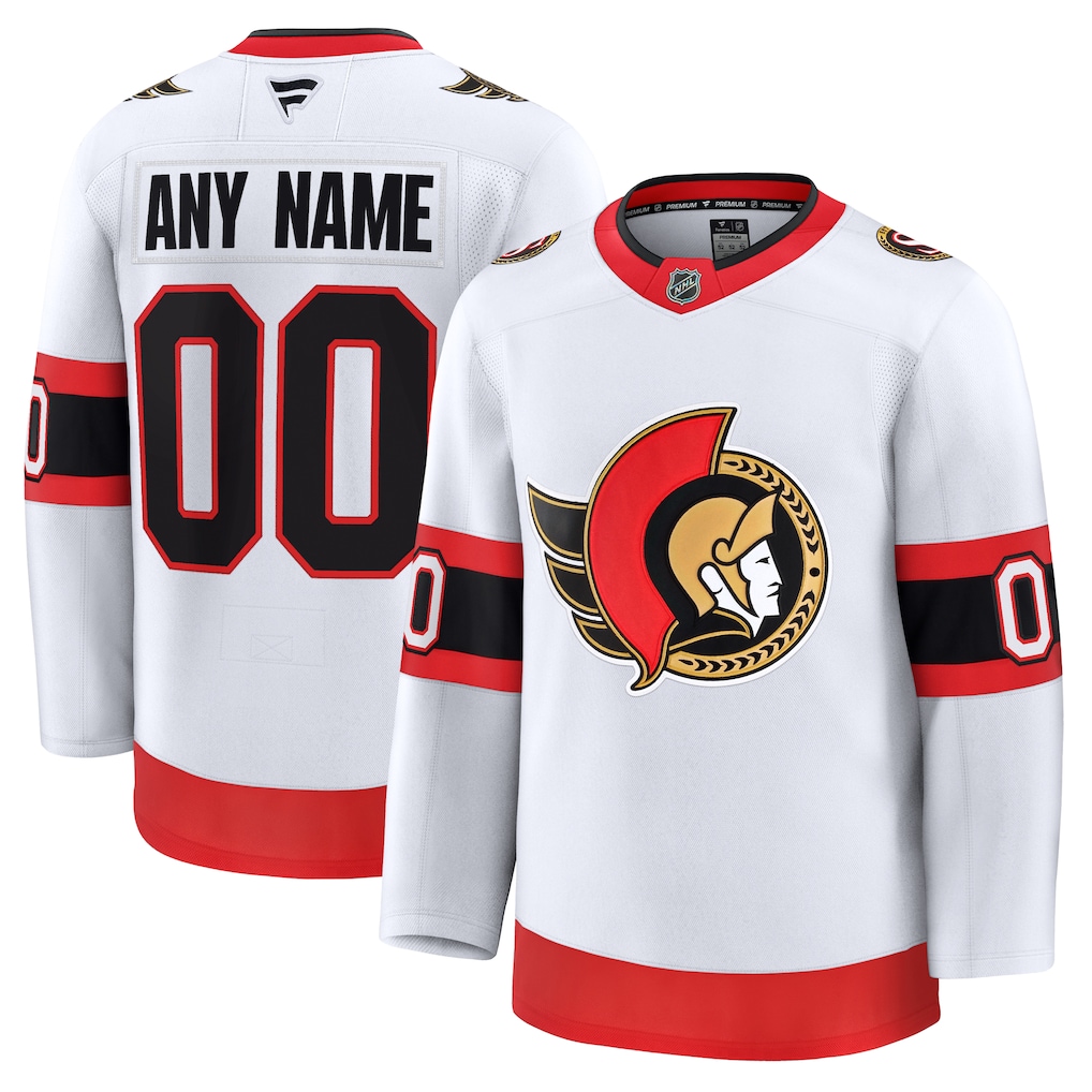 Customizable Ottawa Senators Fanatics Home away and substitute jersey