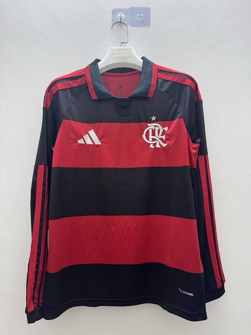Flamengo Home Long Sleeves Jersey Fan Version 26/27