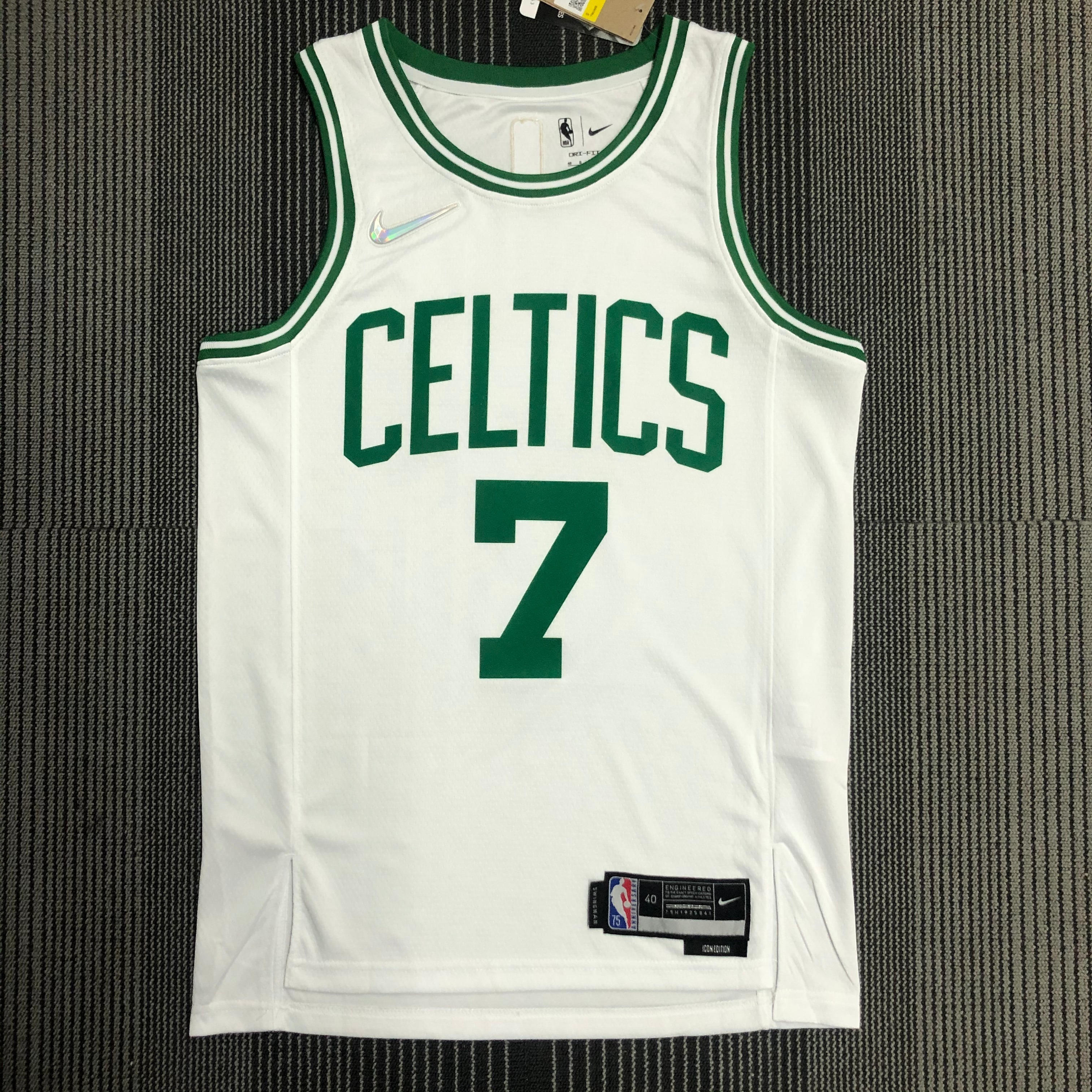75th Anniversary Boston Celtic White No.7 Brown