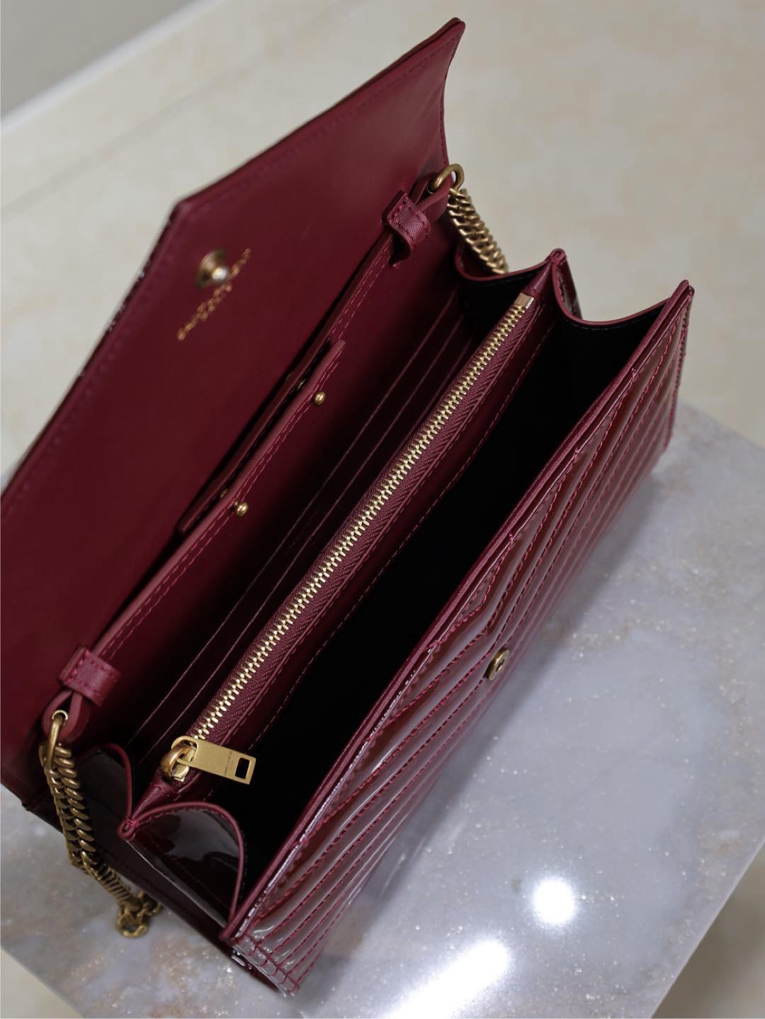 Saint Laurent YSL Classic Bag Dark Red Wine