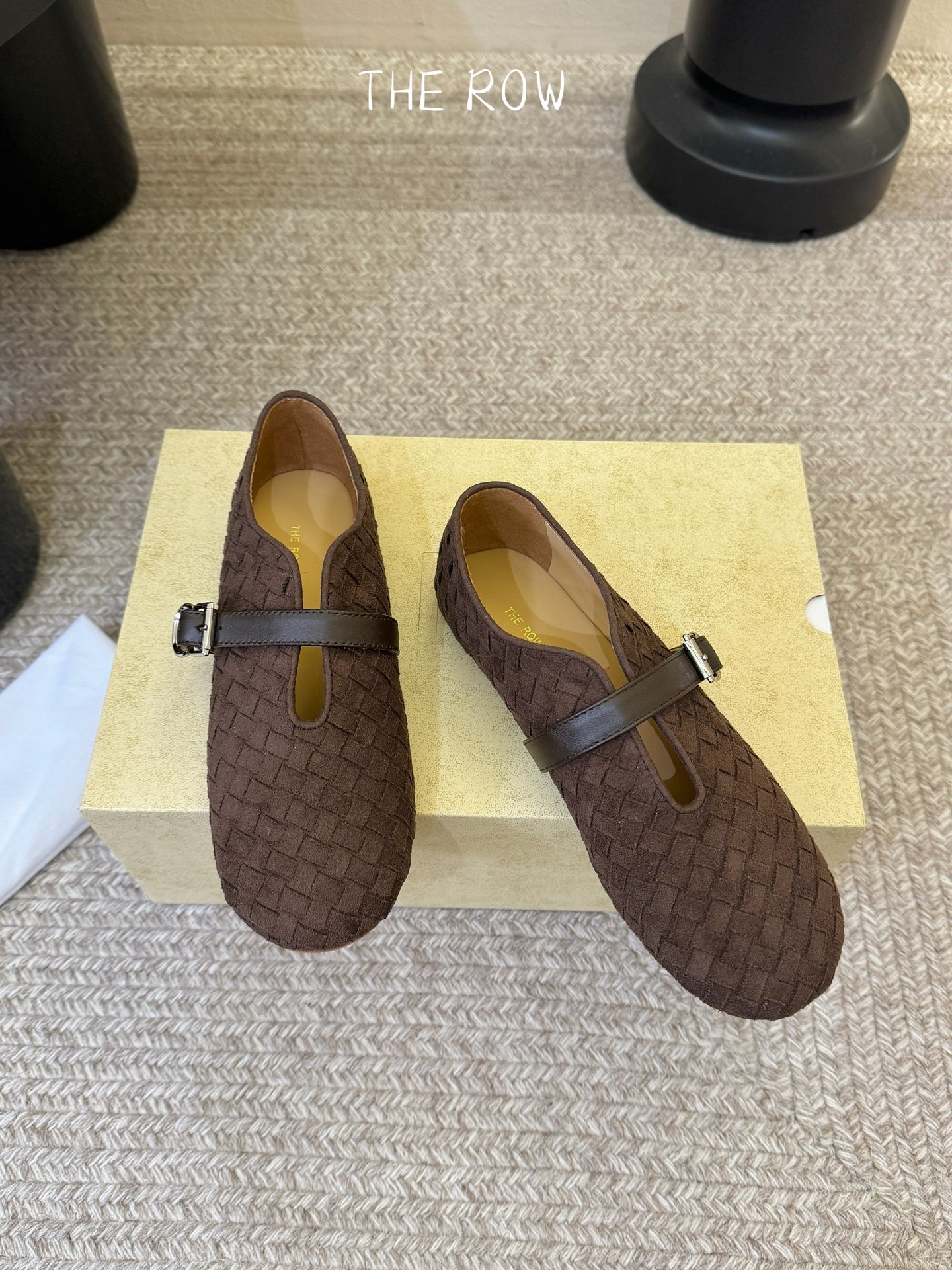 The Row Suede Ballet Flat