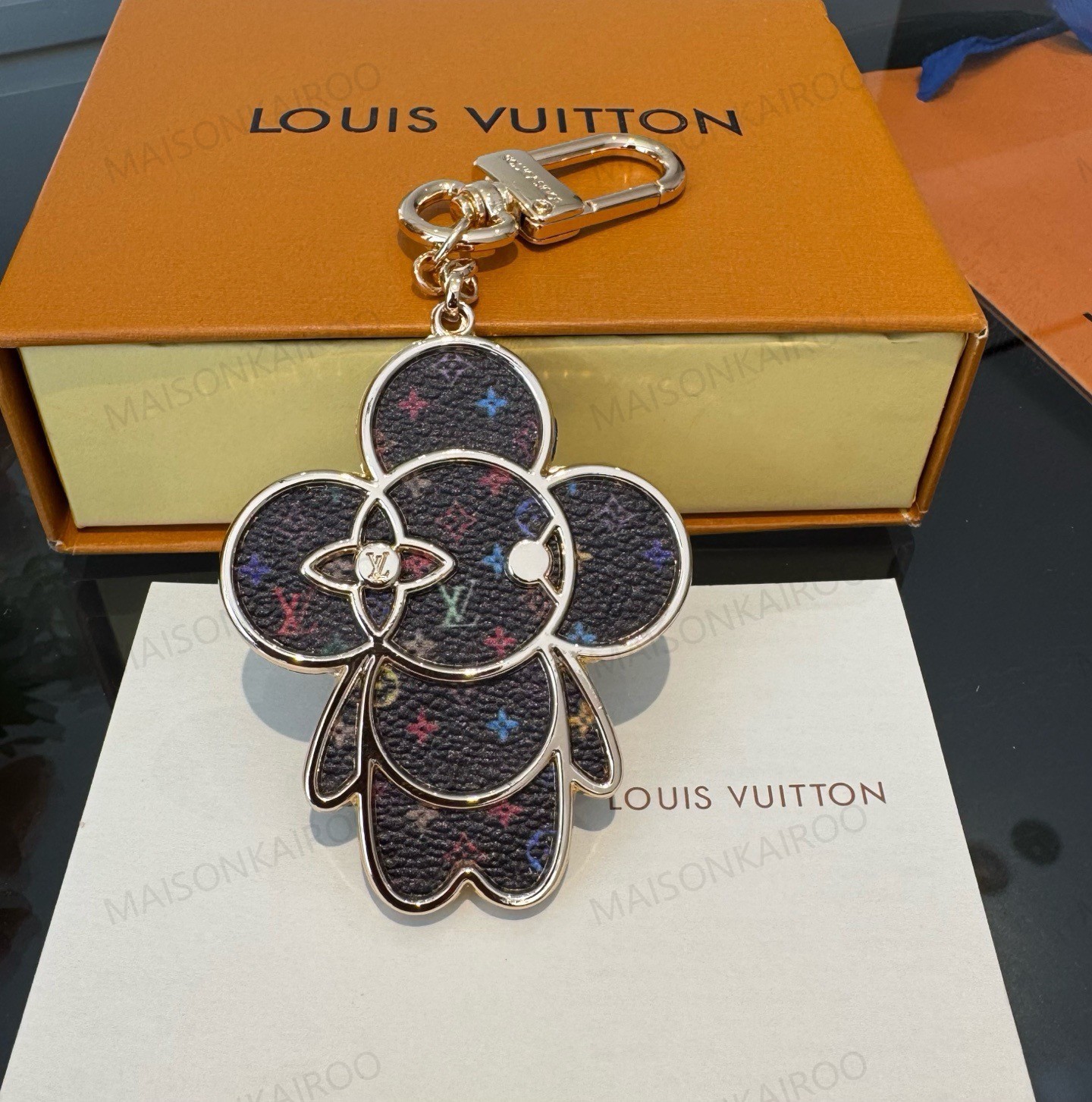 Louis Vuitton LV x TM Vivienne Monogram Inlay Mascot Bag Charm Keychain - KAIROO