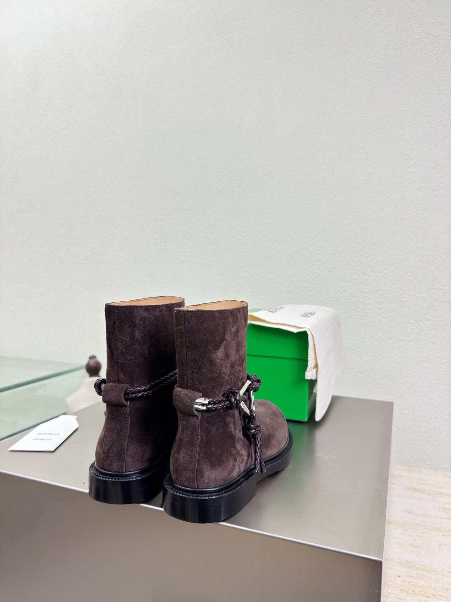 Bottega James Ankle Boot Brown Suede