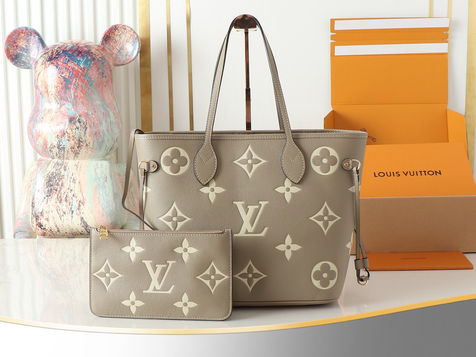 Louis Vuitton LV Neverfull Emeinte Bag