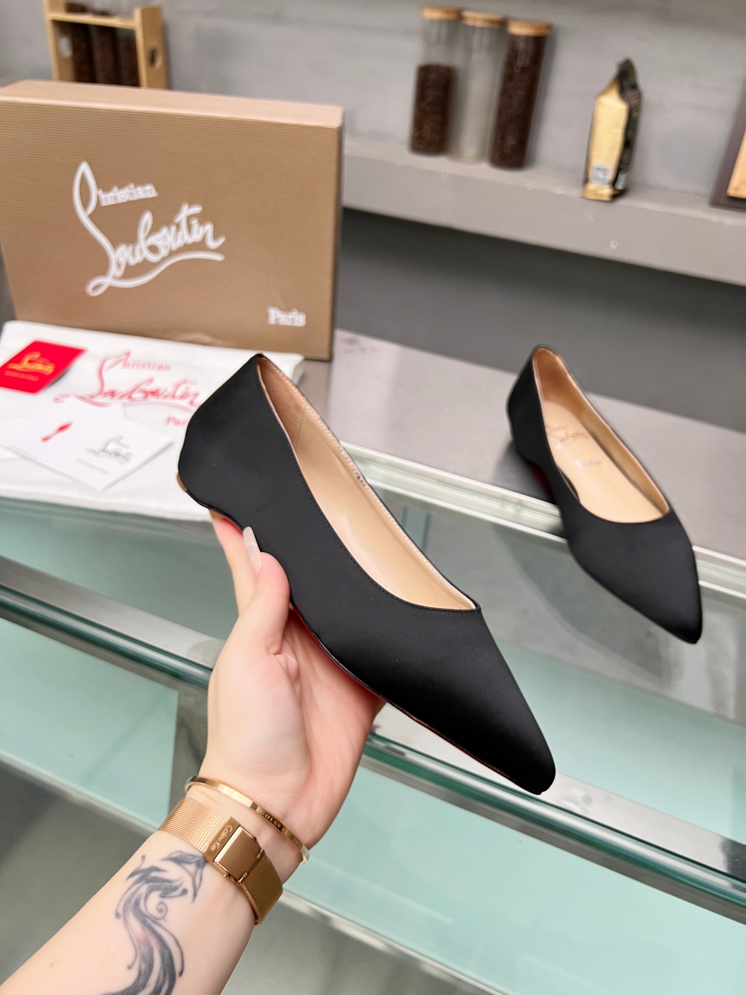 Christian Louboutin Satin Ballet Flat