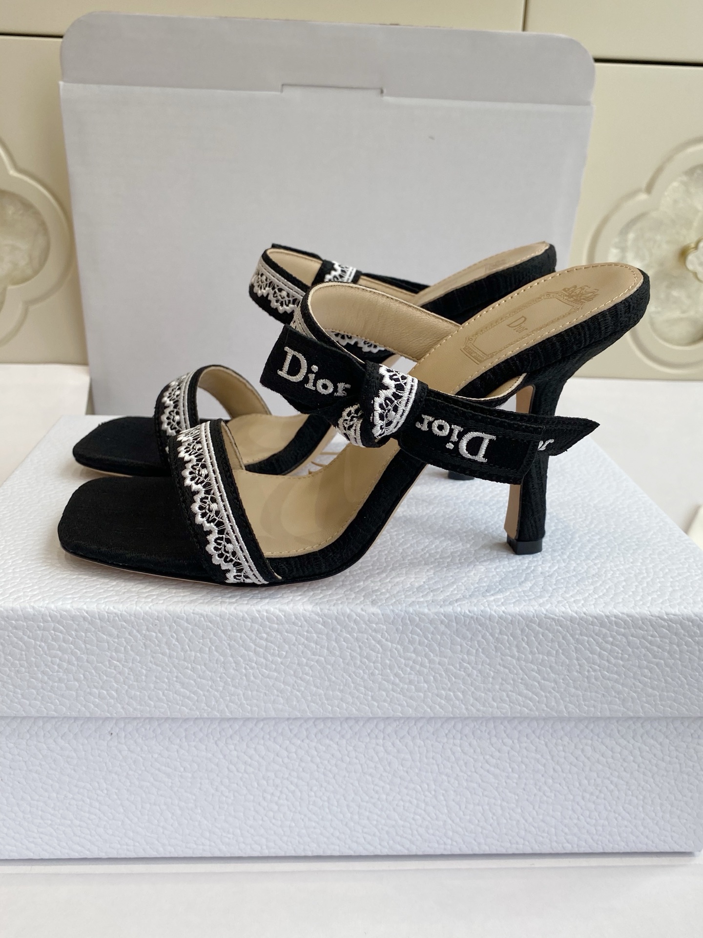 Christian Dior Heeled Sandal with J'Adior Straps