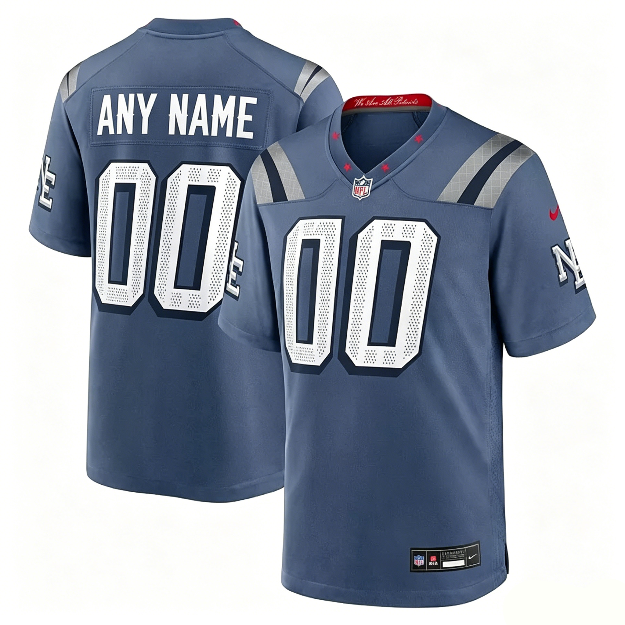 Nike   New England Patriots Football Jersey Men Women Youth Jerseys Nike Navy Game Rivalry Jersey