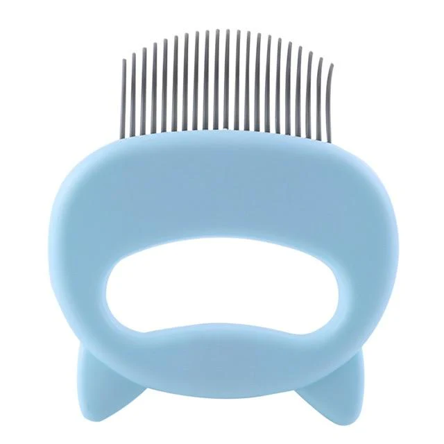 Cat Ear Shell Combs Hair Remover Brush Cat Grooming Tools Kitten Massage Comb Brush Remove Loose Hairs Cat Supplies