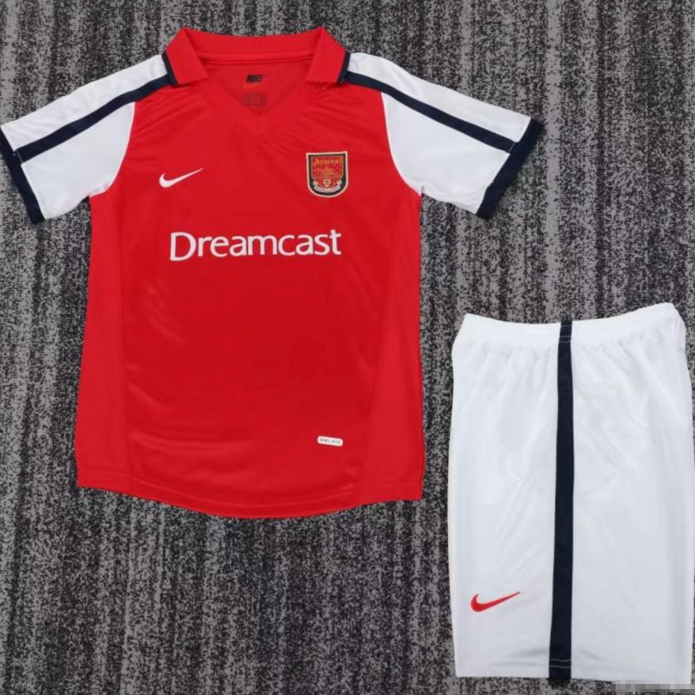Retro 01/02 Kids Arsenal Red & White Home Jersey 16-28