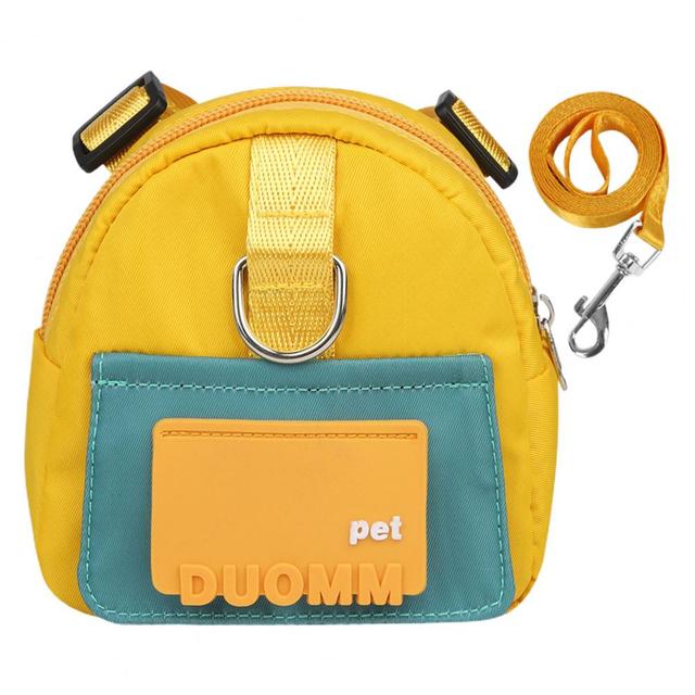 Pet Snack Bag Wear Resistant Dogs Backpack with Traction Rope Pets Carrier Bag Pet Traction Bag Pet Accessories