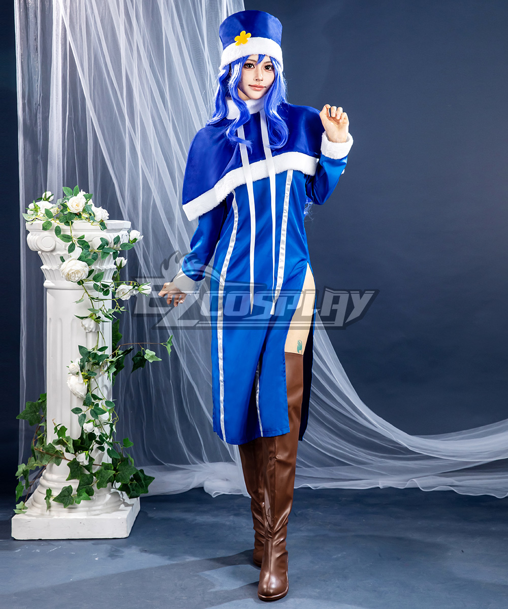 Fairy Tail Juvia Lockser Blue Cosplay Costume