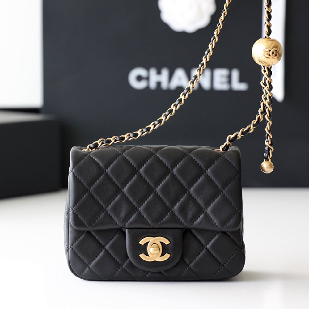 Chanel CF Calfskin Golden Ball 17CM Bag