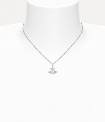 2026 New Vivienne Westwood Style Silver Pearl Saturn Pendant Necklace - Dainty Pearl Celestial Jewelry for Women