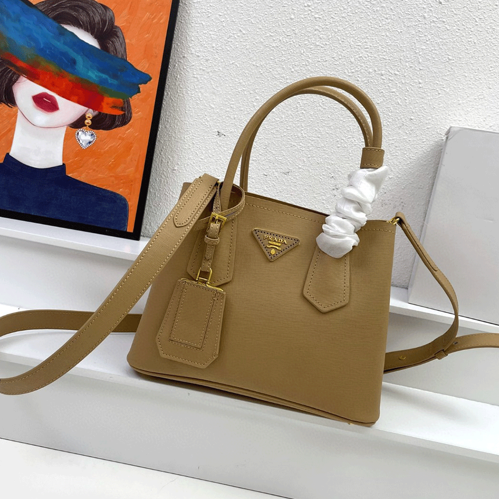 Prada Double Saffiano Leather Mini Handbag