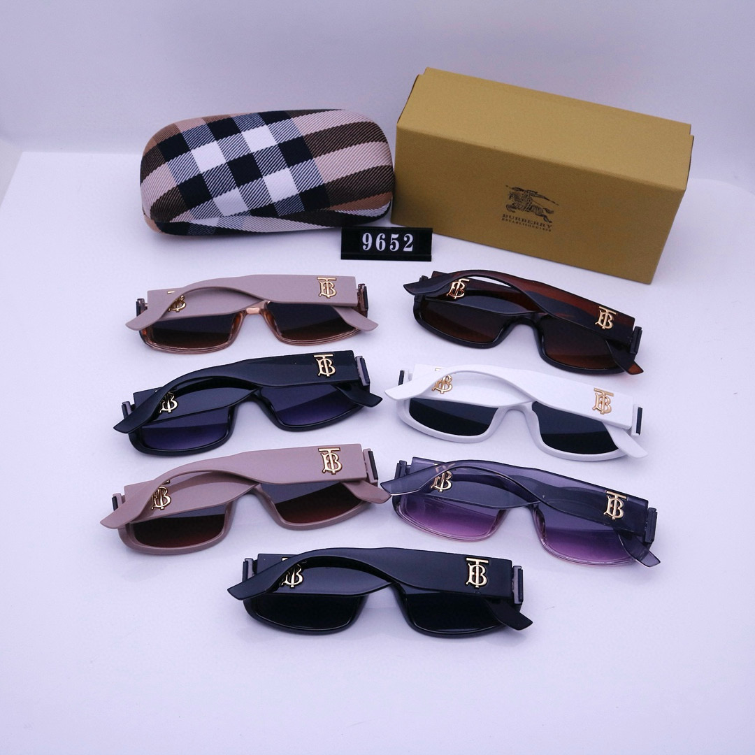 Burberry Logo Detail Rectangular Sunglasses - KAIROO
