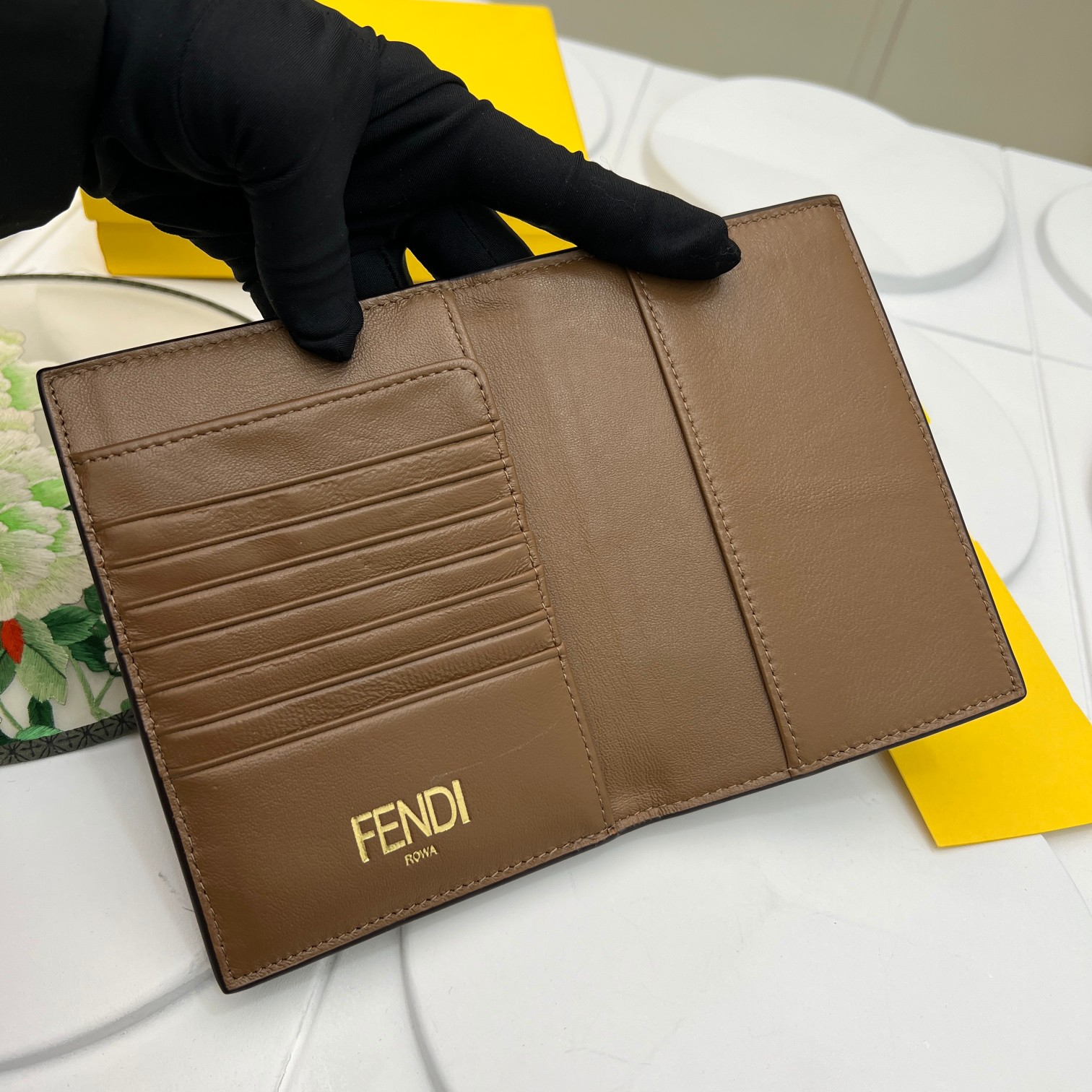 FENDI Canvas&Leather Wallet card holder