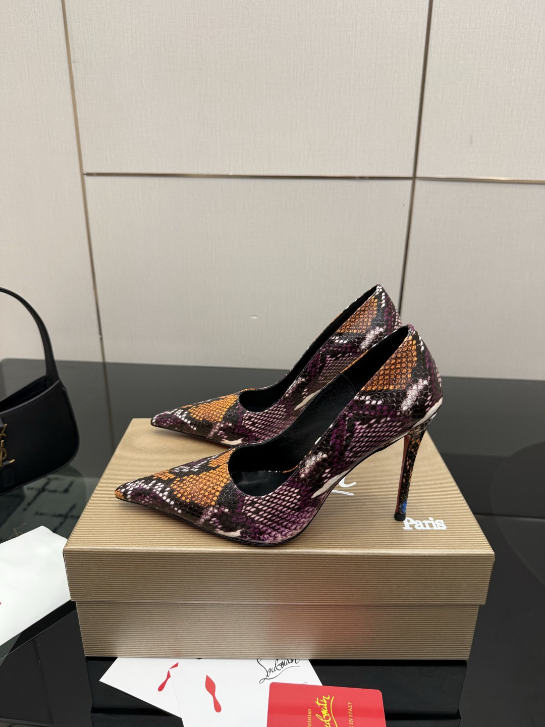 Christian Louboutin Python leather Pump