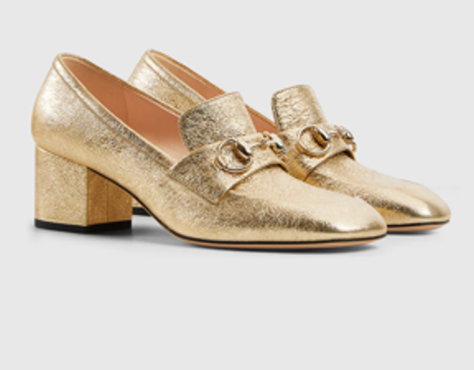 Women's Gucci loafer pump with Horsebit