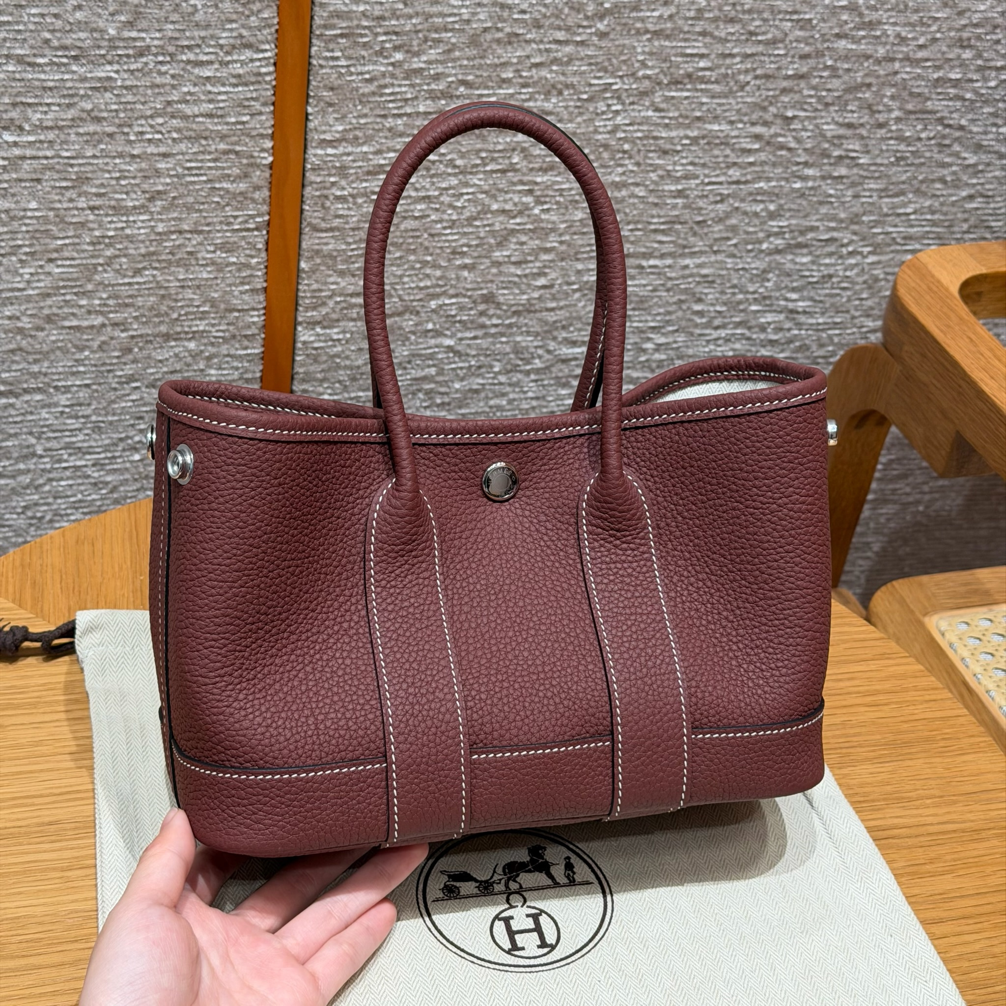 Hermes Rouge H Negonda Garden Party 23
