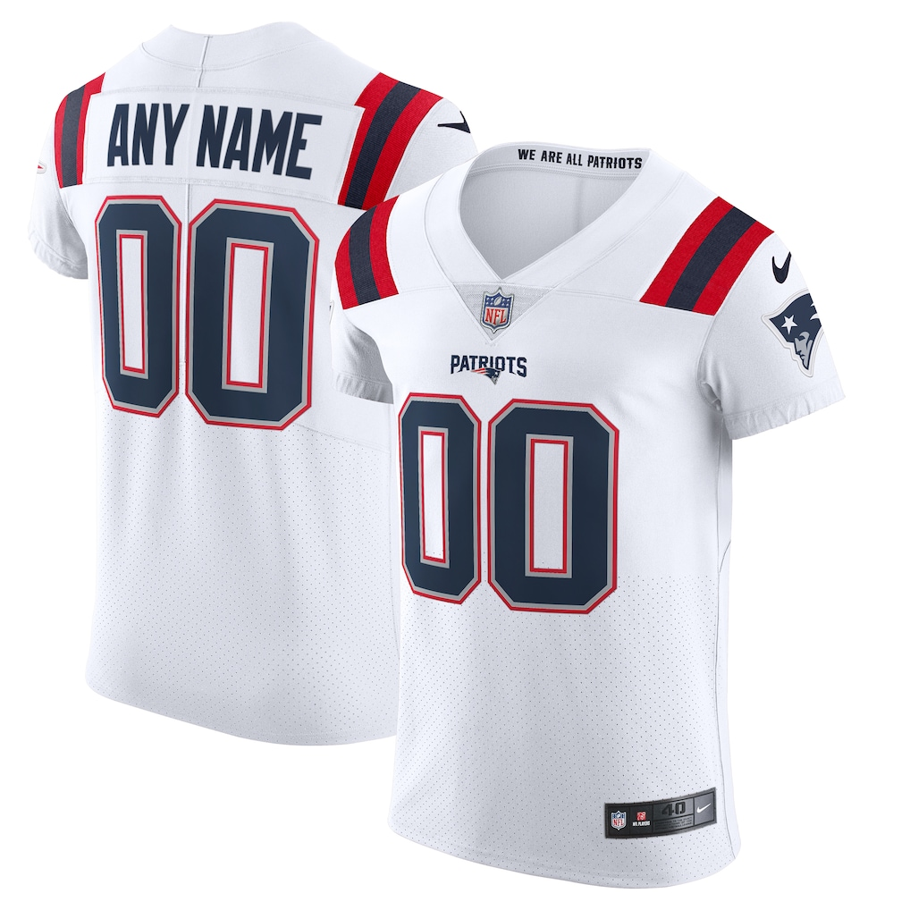 New England Patriots Football Jersey Men Women Youth Jerseys Nike Navy Blue White Red Home And Away Vapor F.U.S.E. Elite Custom Jersey