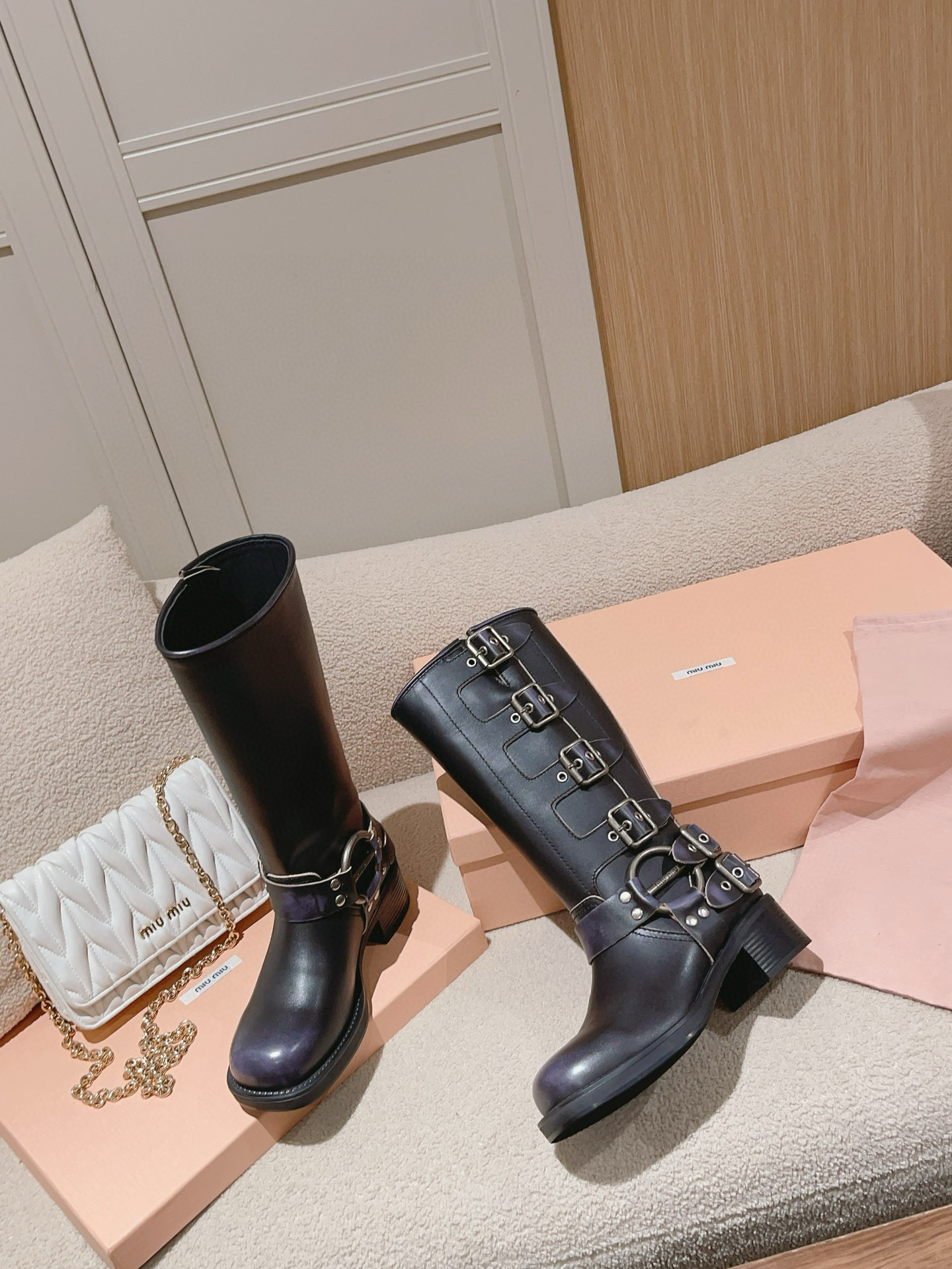 Miu Miu Leather Boot