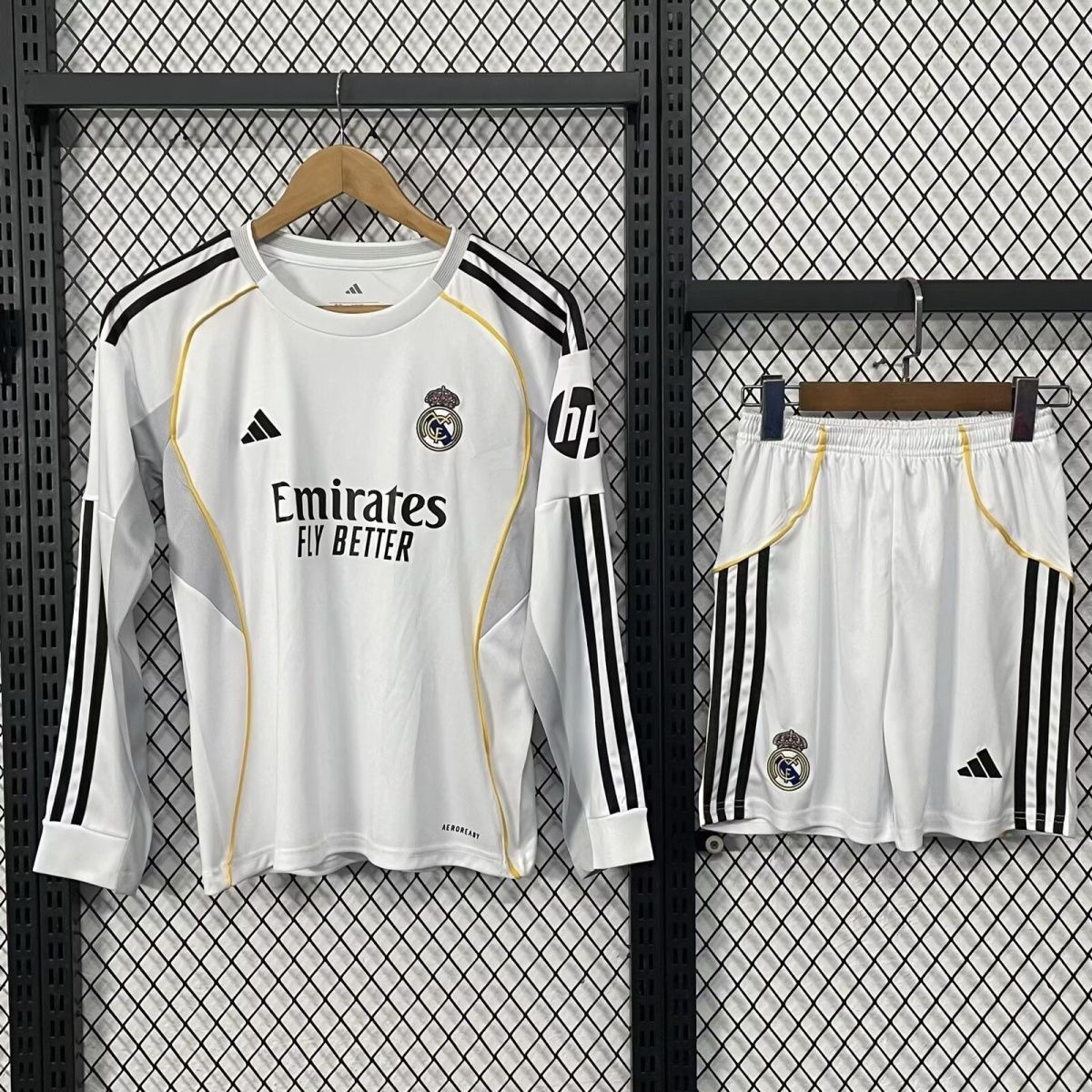 kids kit Real Mαdrid 25/26 Home long sleeve16-28
