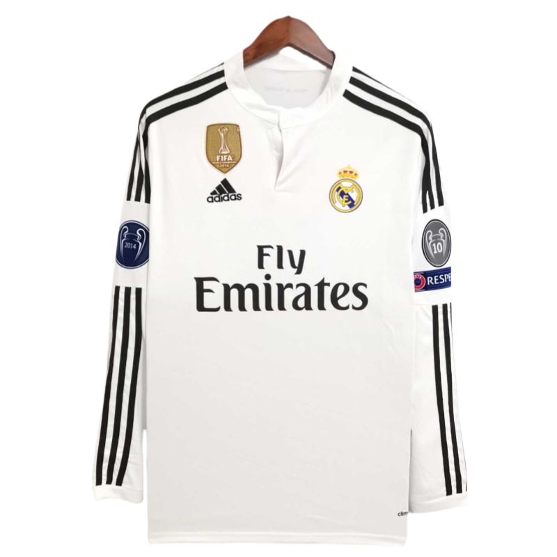 Real Madrid Home Retro Long Sleeve jersey 14/15
