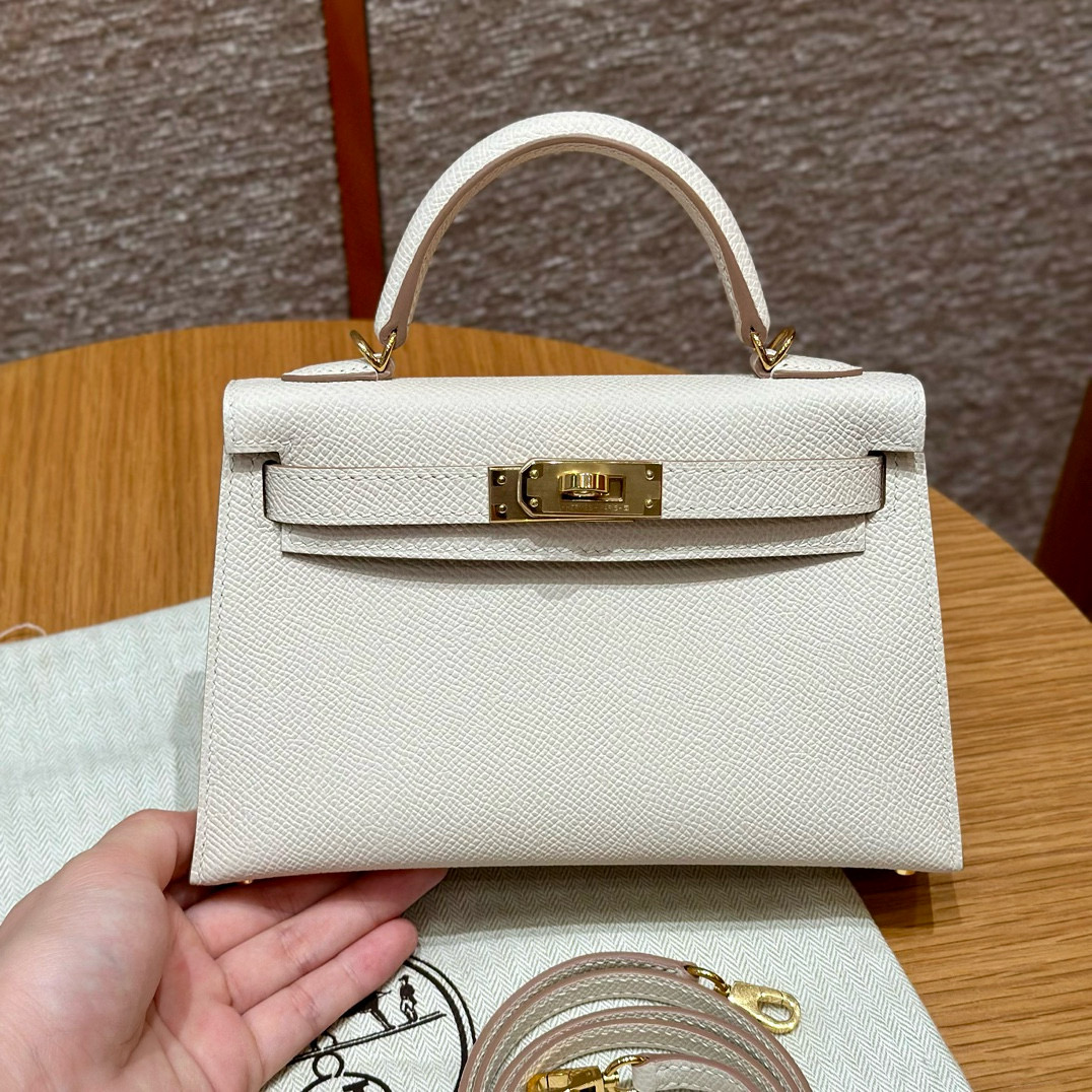 Hermes Craie Epsom Mini Kelly 20 II
