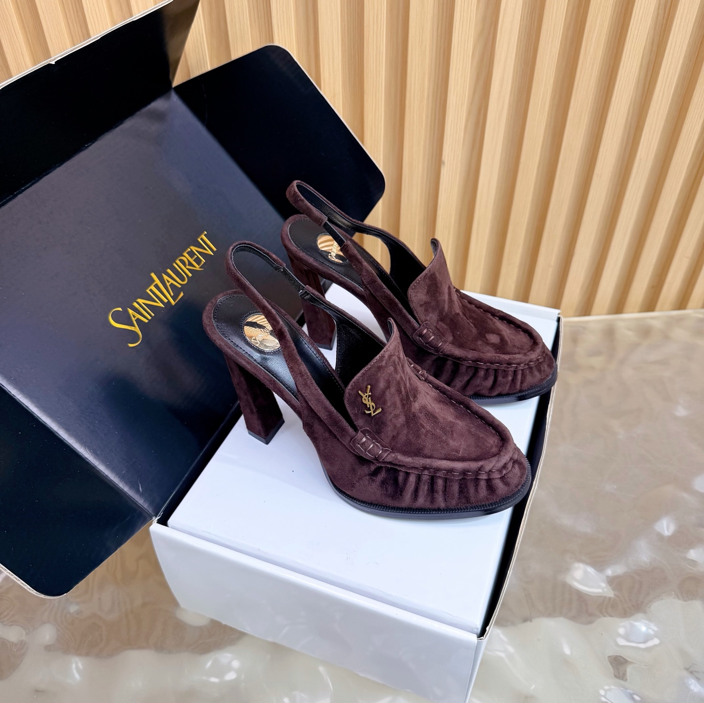 Saint Laurent Le Loafer Slingback Pump