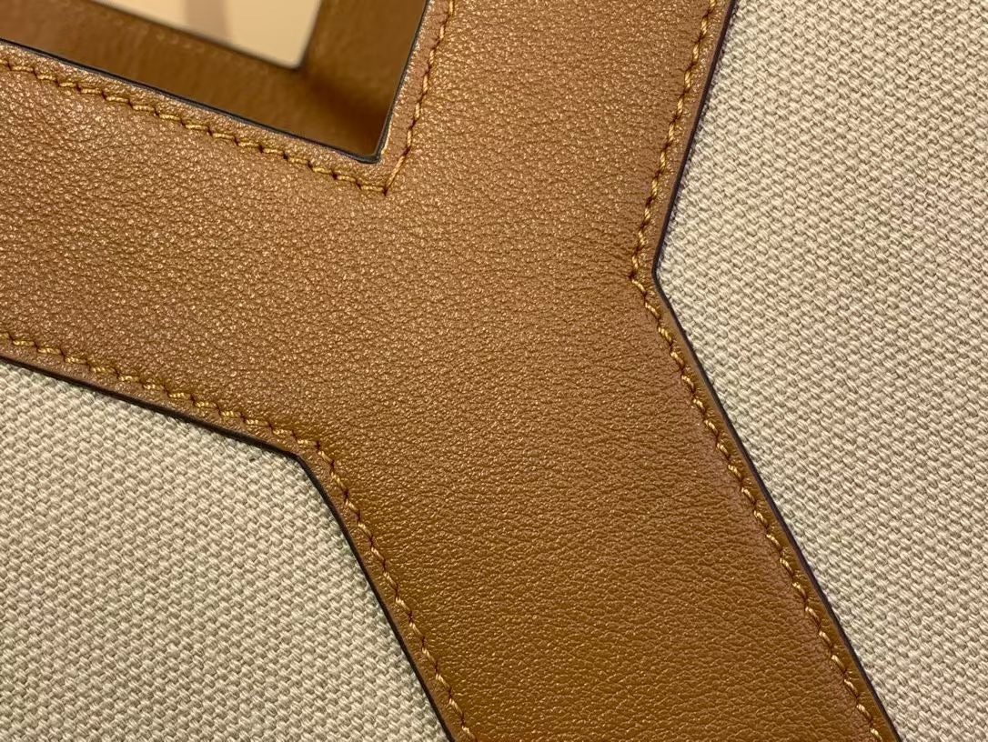 Saint Laurent  Bags Y leather and canvas tote bag