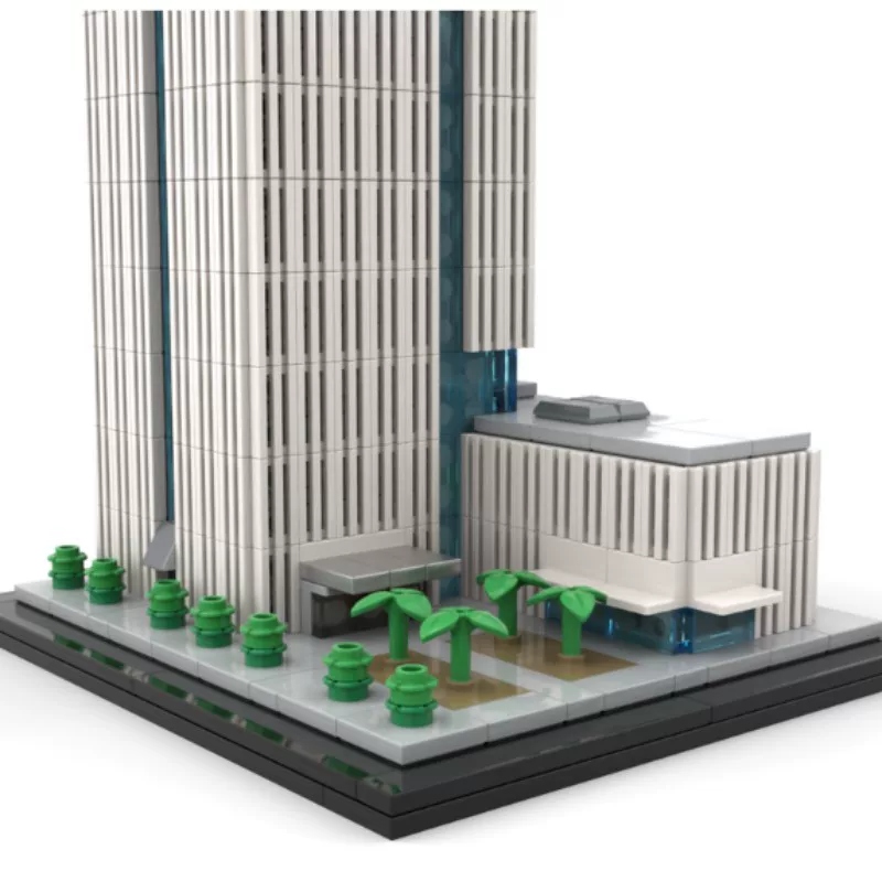MOC 241968 - Tower 1 at Nanjing Financial City II 1:800 Scale