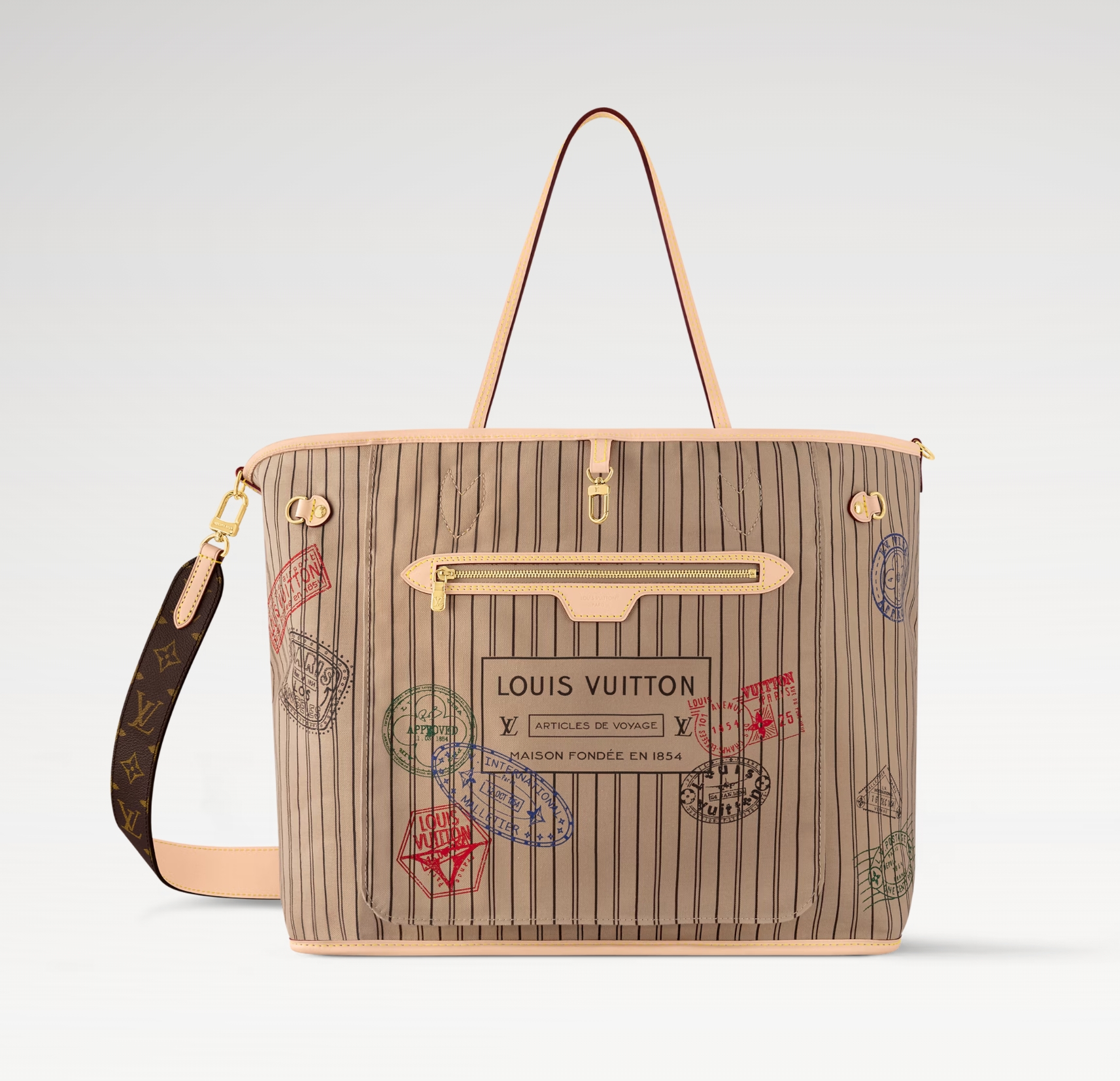 Louis Vuitton LV Neverfull Bandoulière Inside Out GM