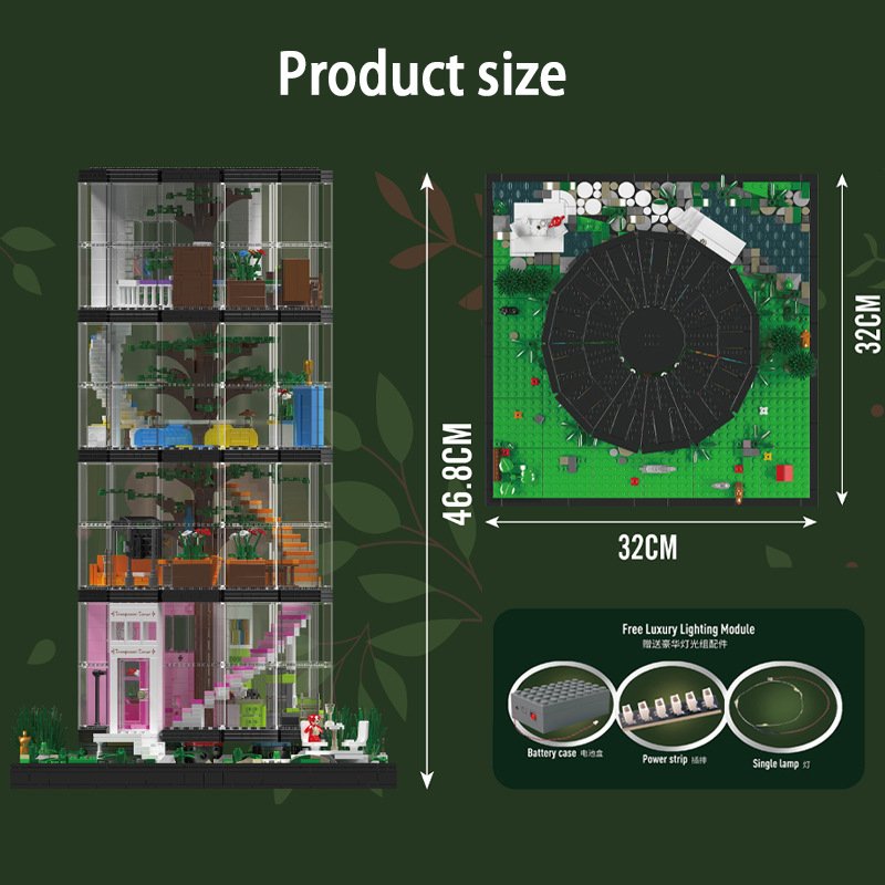 MOULD KING 16013 - Transparent Tower