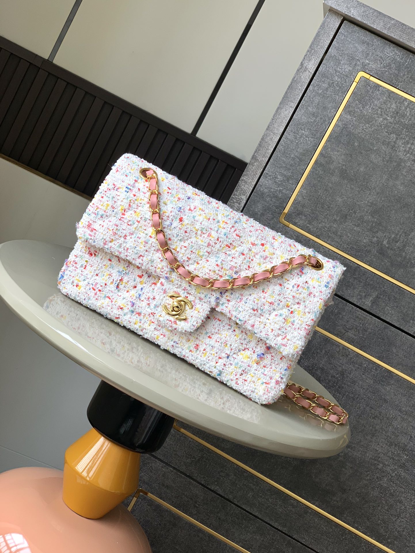 Chanel Classic 11.12 Handbag in Cotton Tweed & Gold-Tone Metal